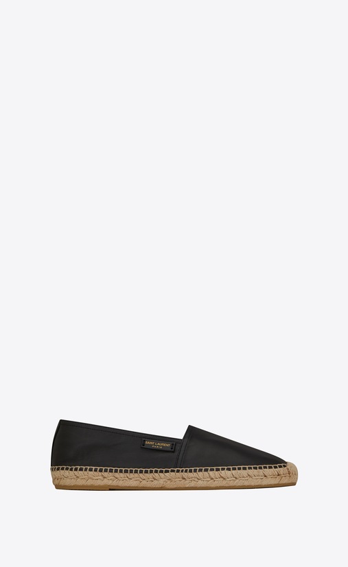 Espadrille in smooth leather